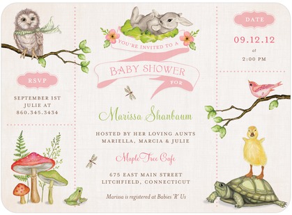 Baby Shower Invitation for Girl Owl