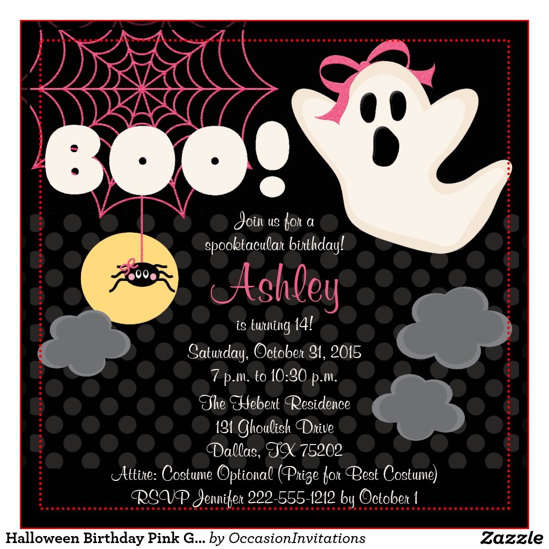 Halloween Themed Birthday Party Invitations Dolanpedia