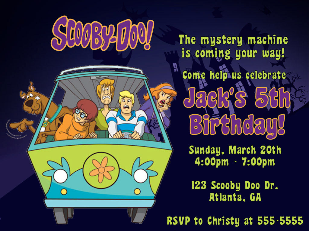 Pack of 6 Unique Party 72175 Scooby Doo Party Invitations