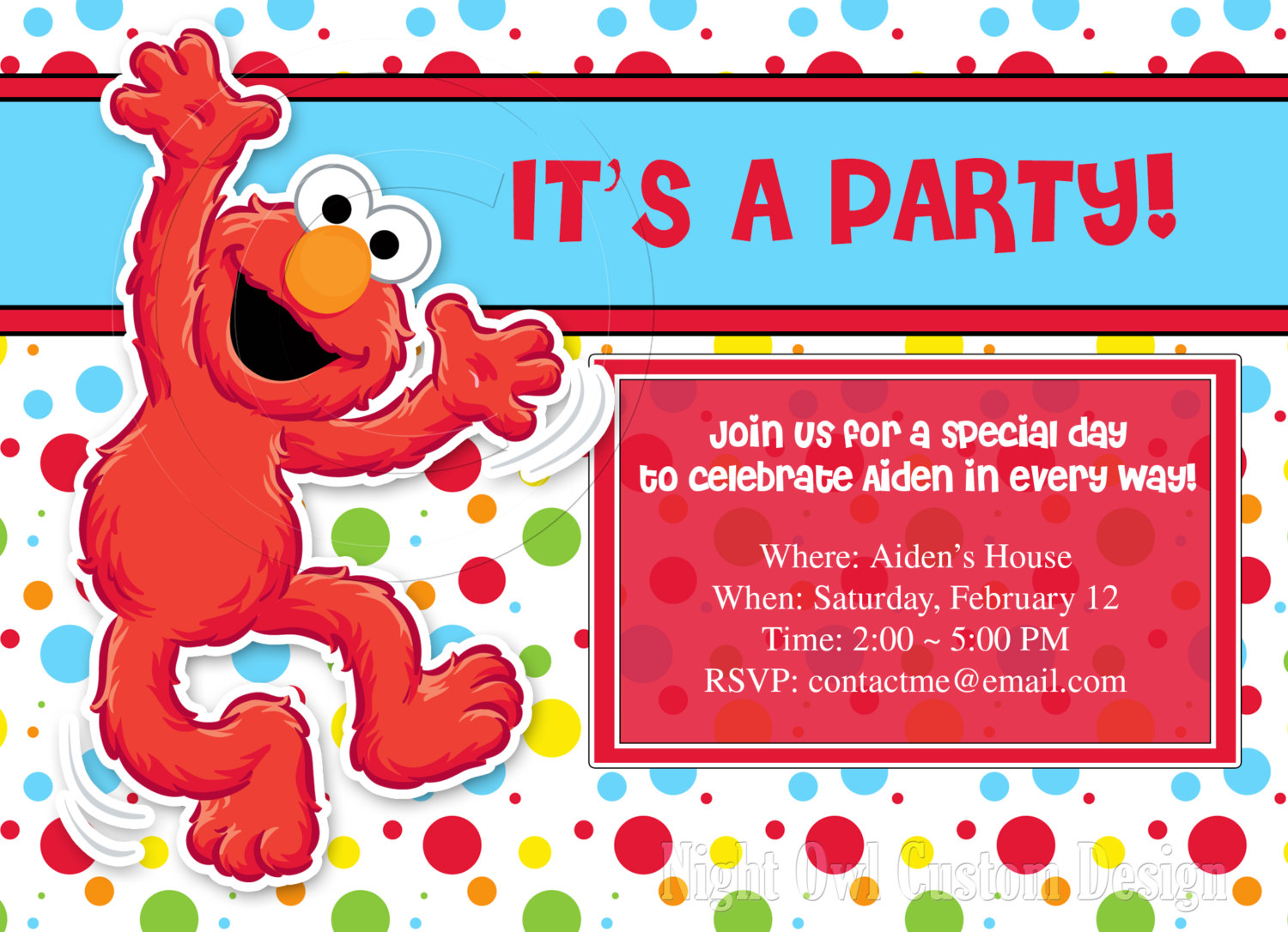 Free Printable Elmo Birthday Invitations  Dolanpedia Inside Elmo Birthday Card Template