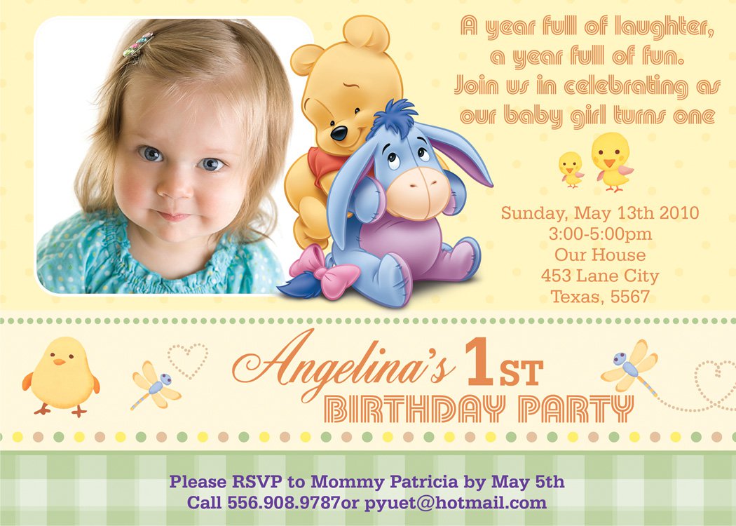 Kids Boys Girls 20 X Winnie The Pooh Invitations Birthday Party Invites Cards Greeting Cards Party Supply Home Garden
