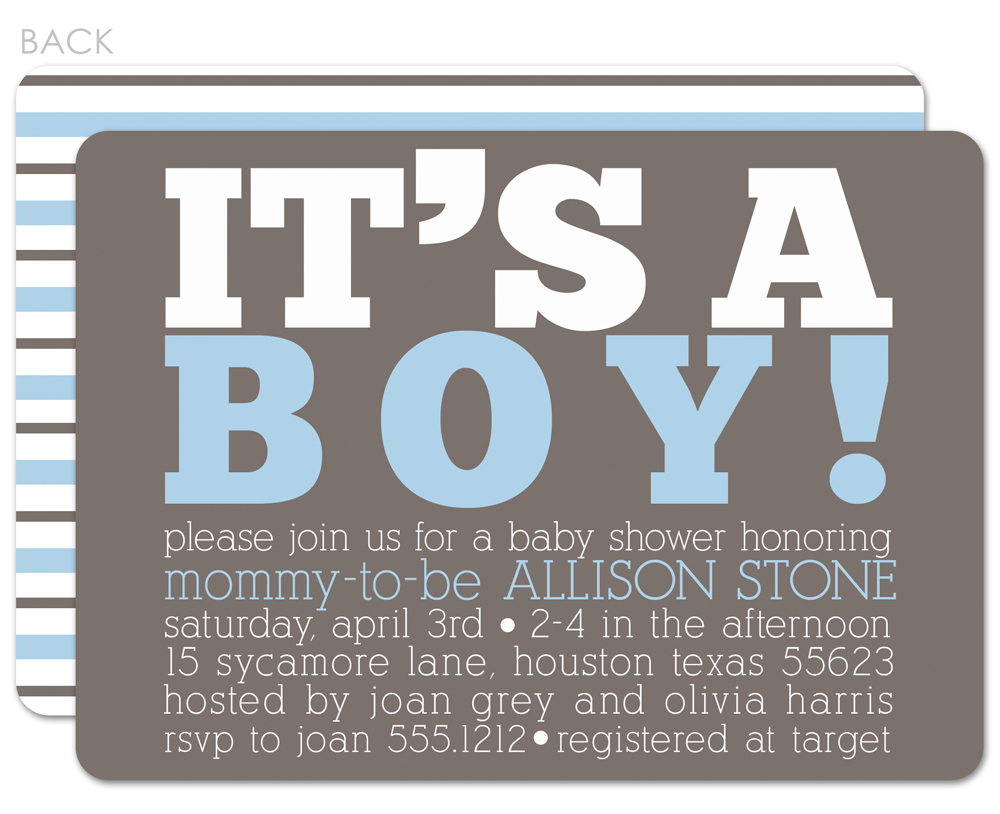 Baby Boy Baby Shower Invitations | DolanPedia Invitations Template