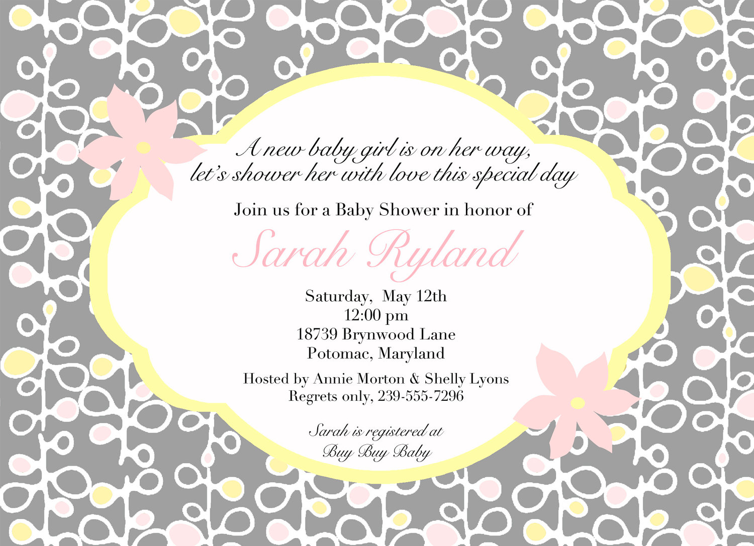 joint baby shower invitation wording