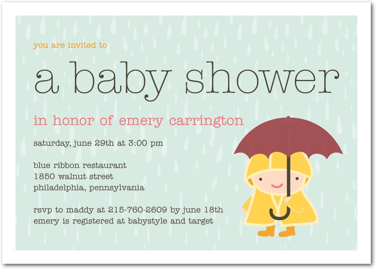 baby shower invitation for friends