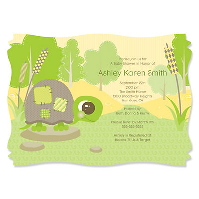 Turtle Baby Shower Invitation Templates 7