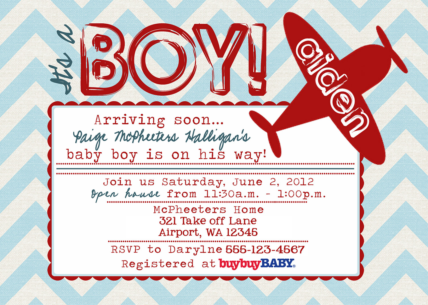 Airplane Baby Shower Invitations2