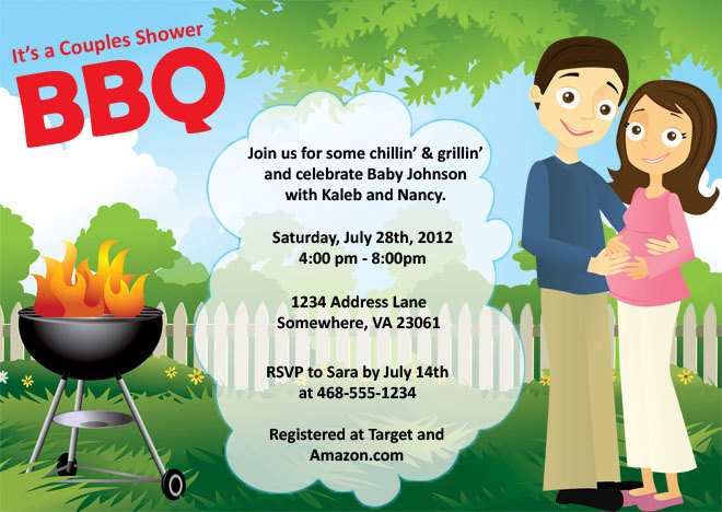 Baby Shower BBQ Invitations