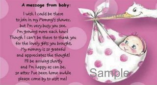 Baby Shower Invitations Poem2