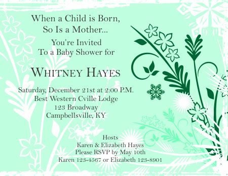 Baby Shower Invitations Templates Word