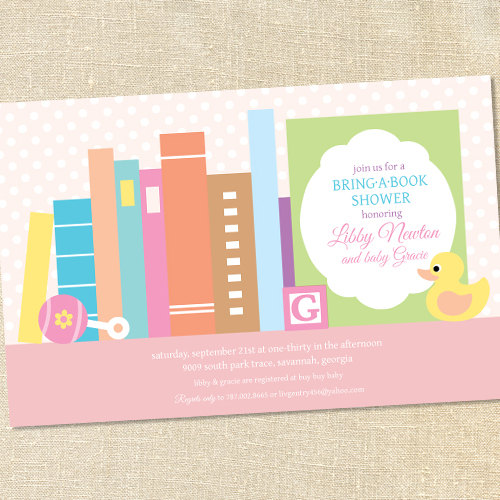 Book Baby Shower Invitations