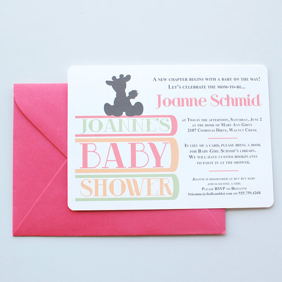 Book Baby Shower Invitations2