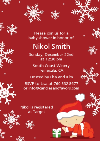 Christmas Baby Shower Invitation2