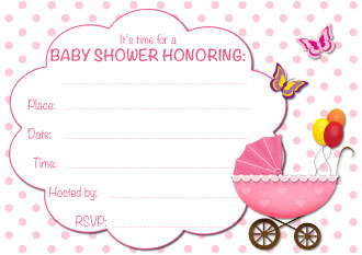 girl baby shower invitations templates free