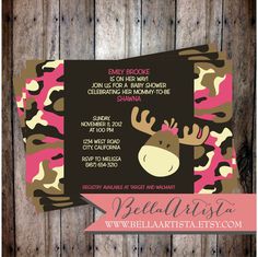 Pink Camo Baby Shower Invitations2