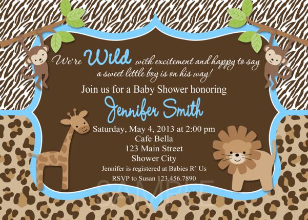 Safari Baby Shower Invotations2