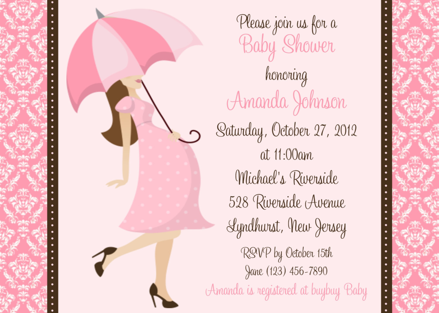 Baby Shower Invitation for Girl3