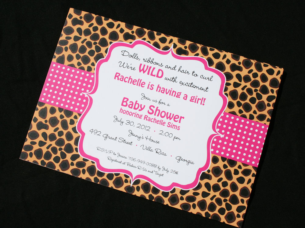 Cheetah Baby Shower Invitations2