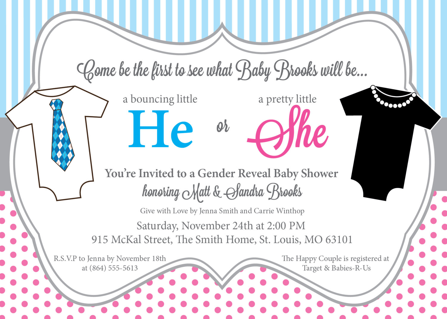 Gender Reveal Baby Shower Invitations2