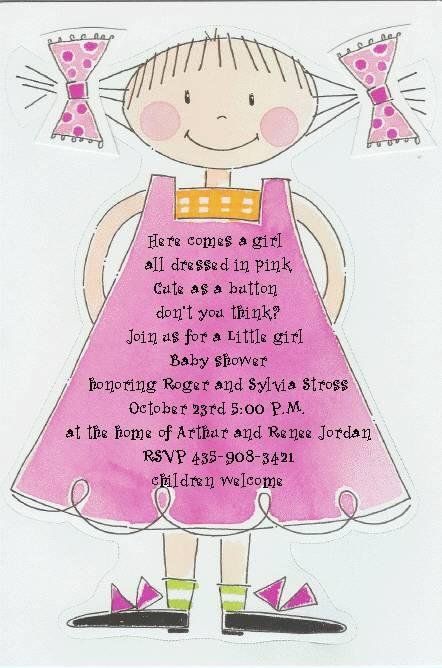 Girl Baby Shower Invitations Wordings 2