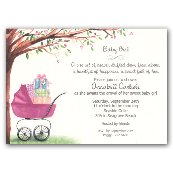 Girl Baby Shower Invites