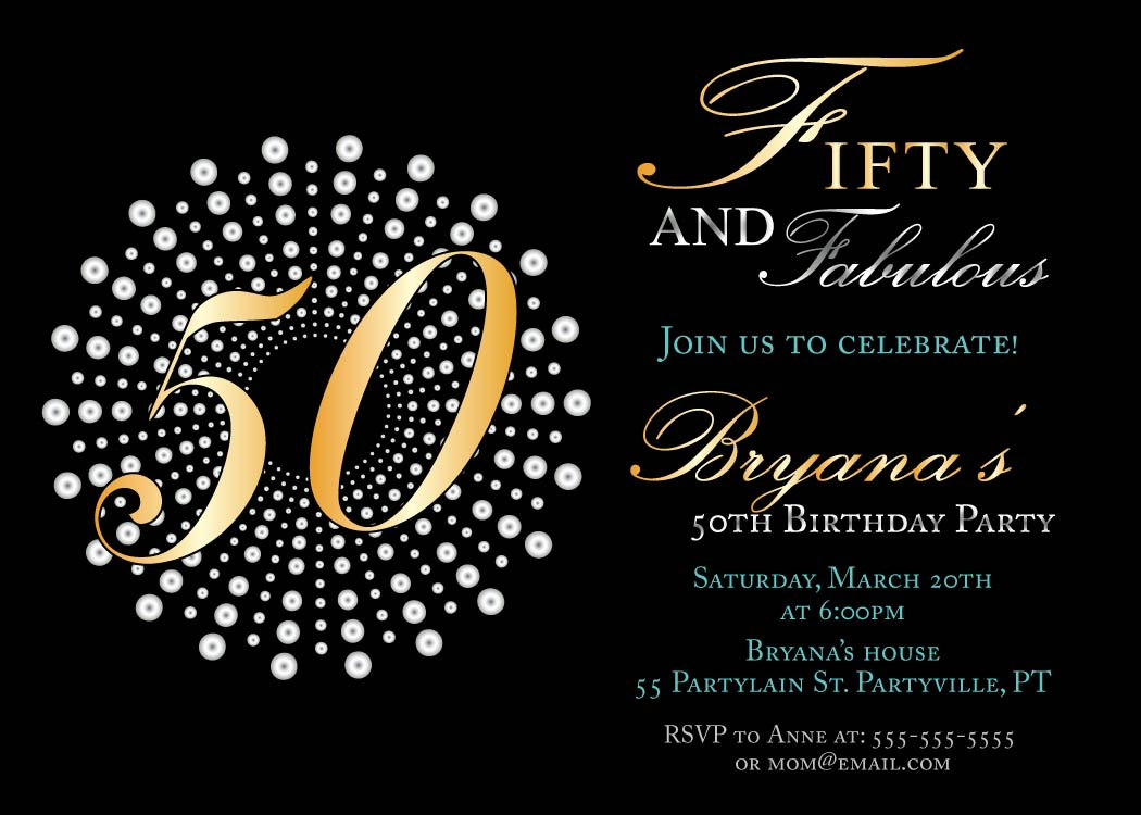 How To Write A 50th Birthday Invitation