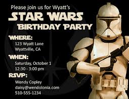 star wars birthday invitation wording