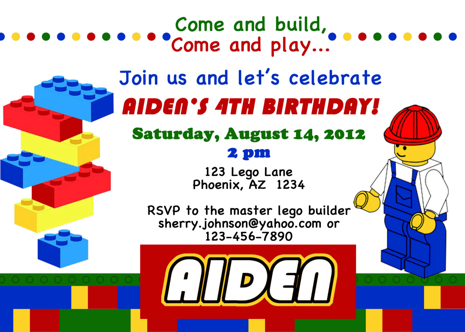 Lego Themed Birthday Party Invitations Dolanpedia