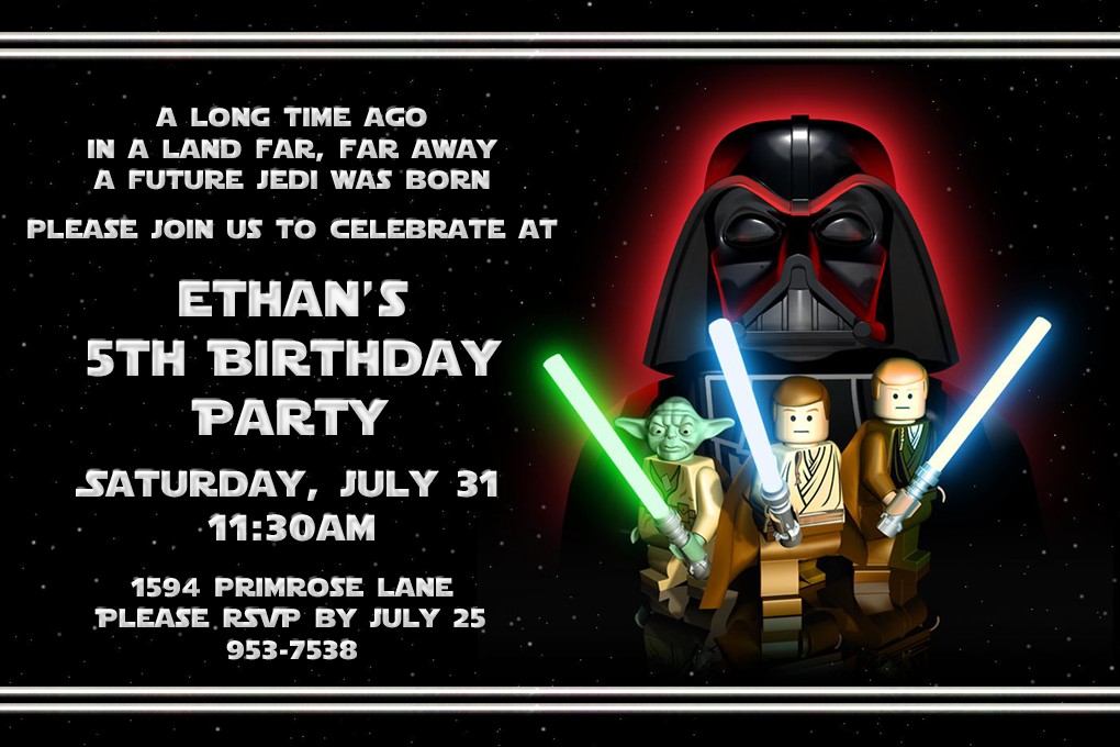 Lego Star Wars Birthday Invitations Dolanpedia
