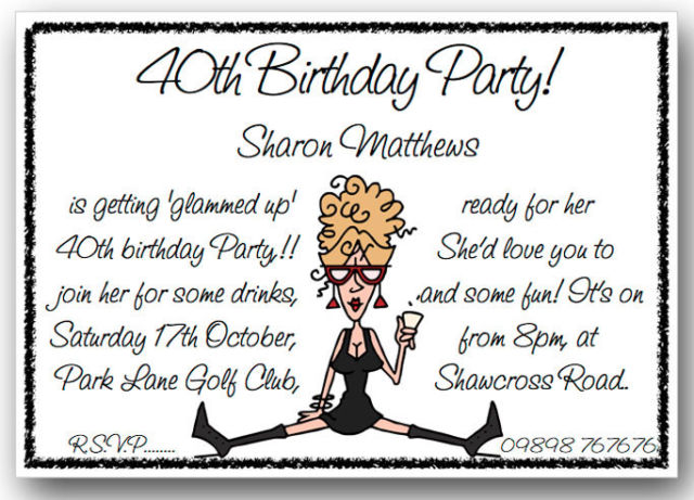 Funny Birthday Party Invitation Wording | Dolanpedia
