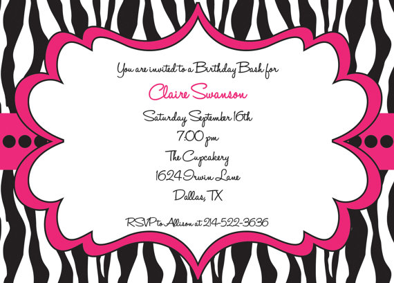 Animal party invitations free printable