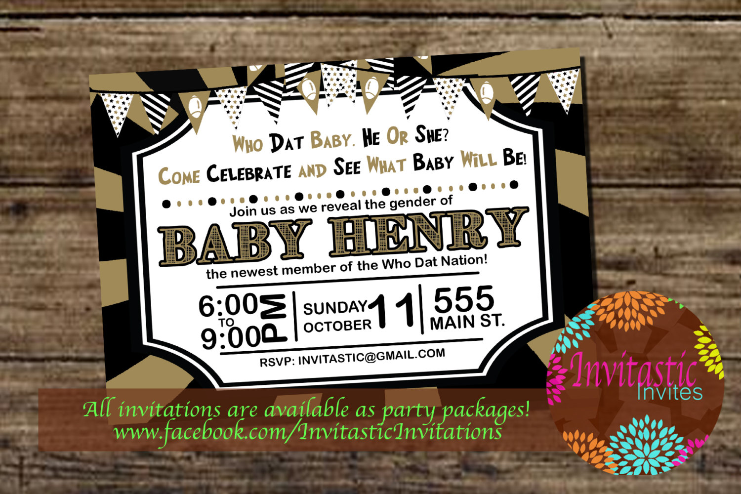 New Orleans Saints Birthday Invitations DolanPedia New Orleans Saints Birthday Invitations DolanPedia