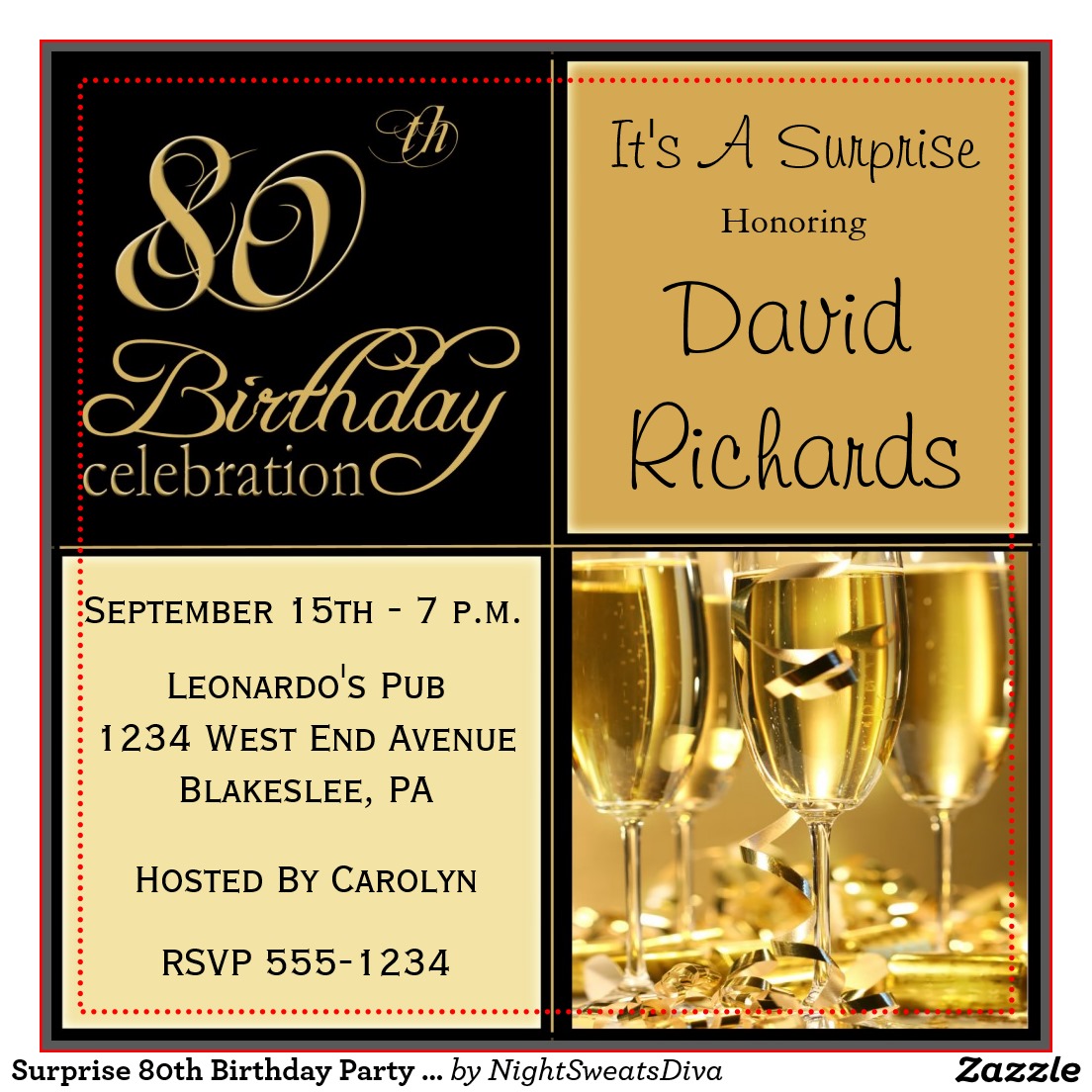Surprise 80th Birthday Party Invitations | | DolanPedia Invitations Template