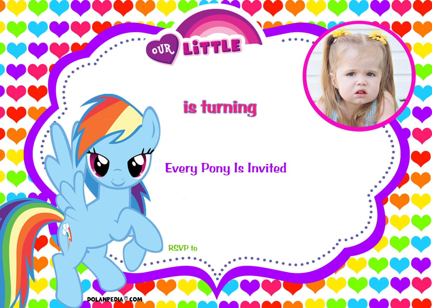 Updated Free Printable My Little Pony Birthday Invitations
