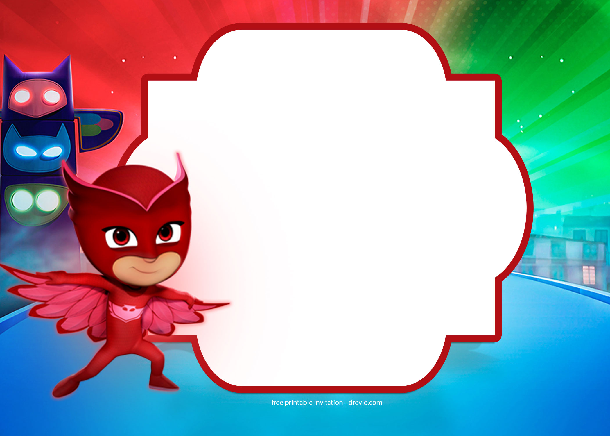 FREE PJ Masks Invitation Template | | DolanPedia ... FREE PJ Masks Invitation Template | | DolanPedia ...