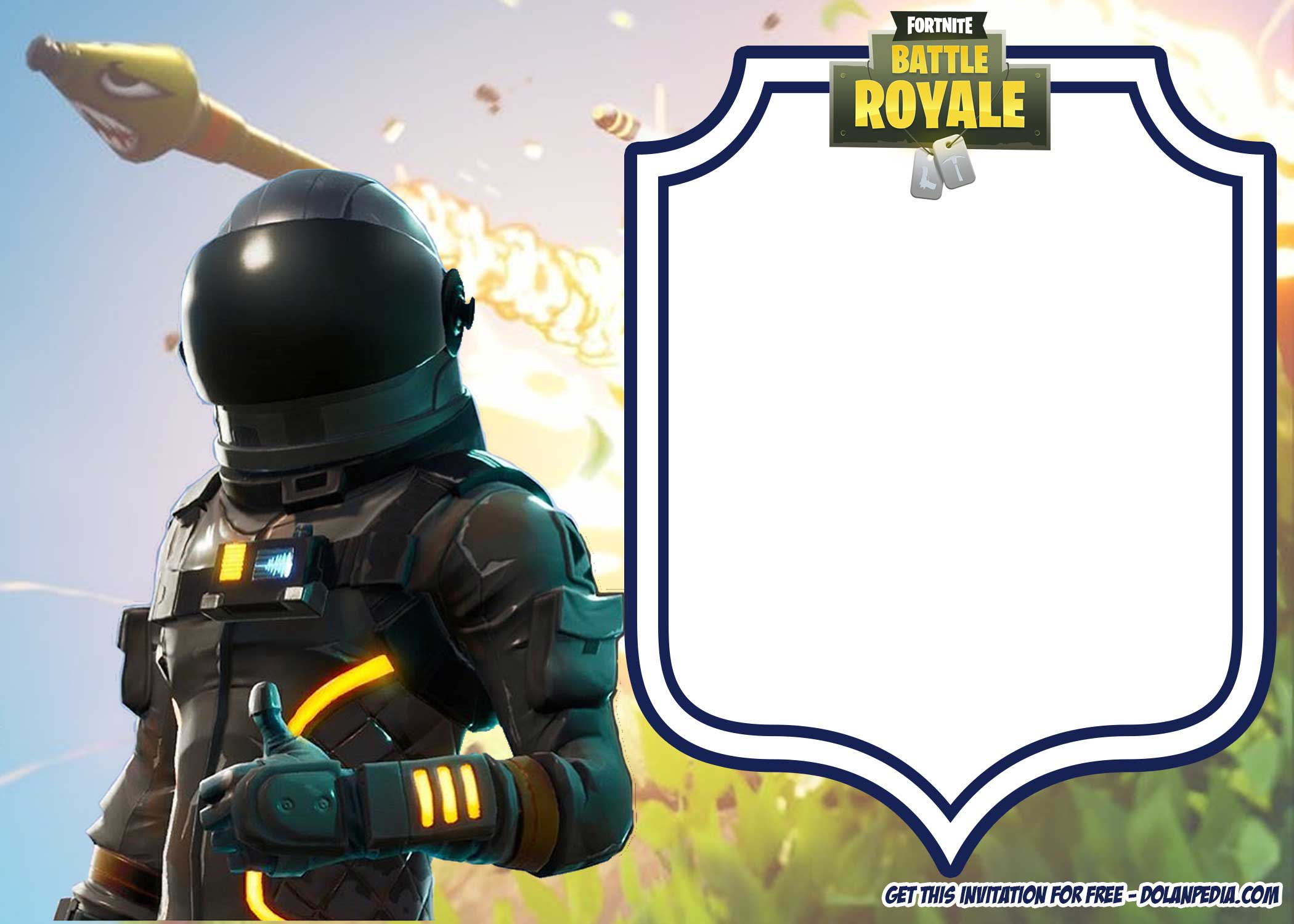 browse 19 free printable fortnite games invitation templates below - fortnite birthday invitations printable free