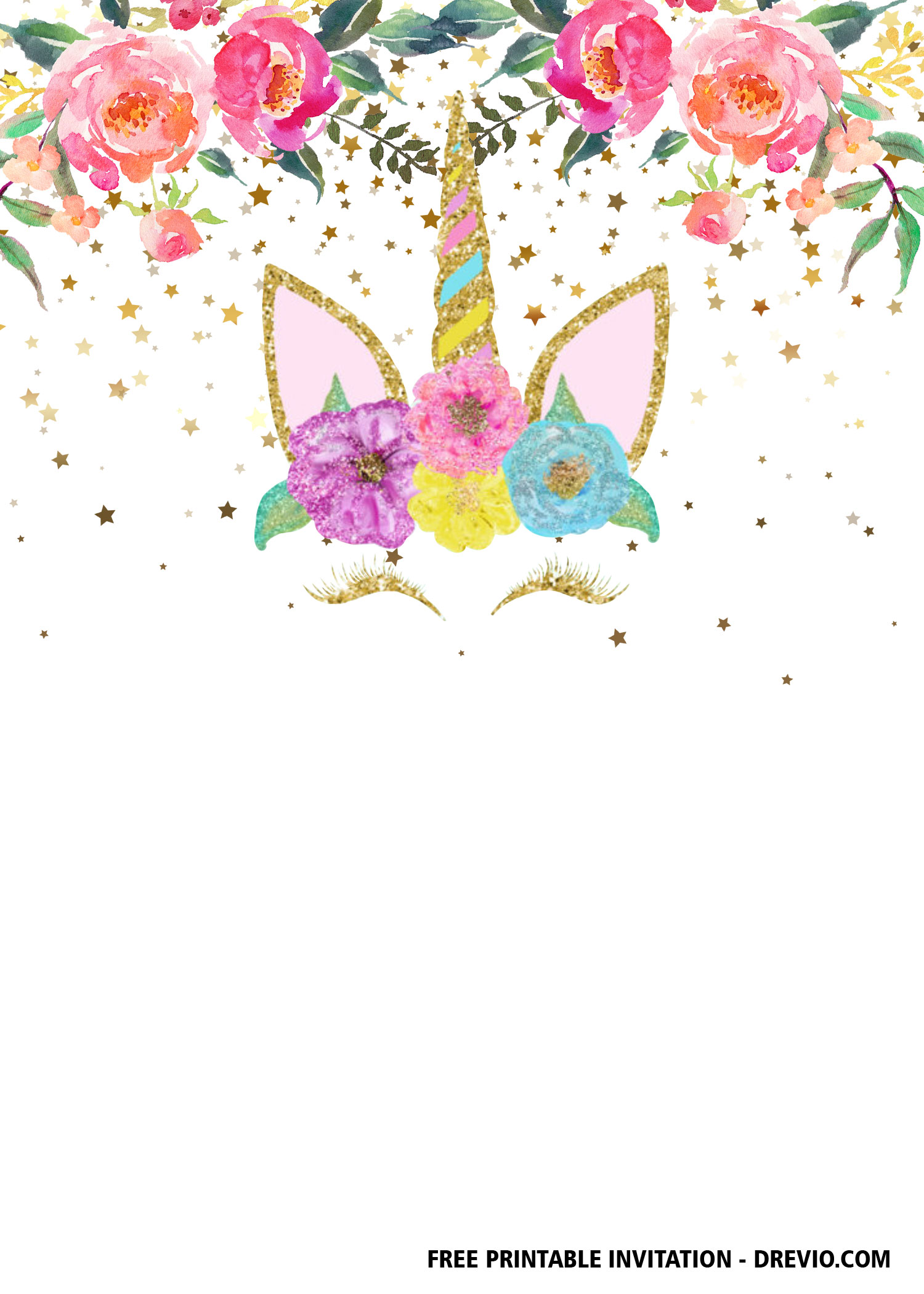 Free Printable Unicorn Invitations Unicorn Invitations
