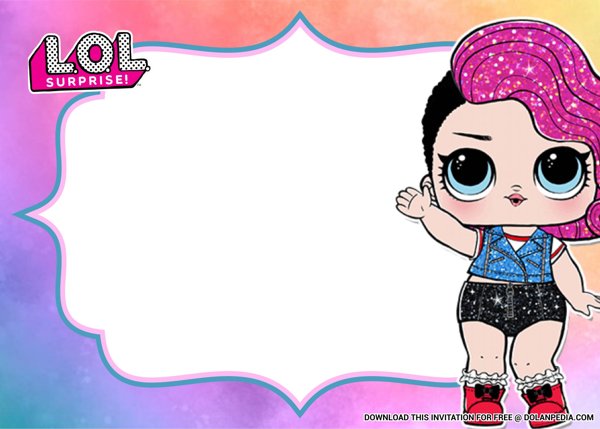 lol dolls, doll FREE LOL Surprise Invitation Templates FREE Printab...