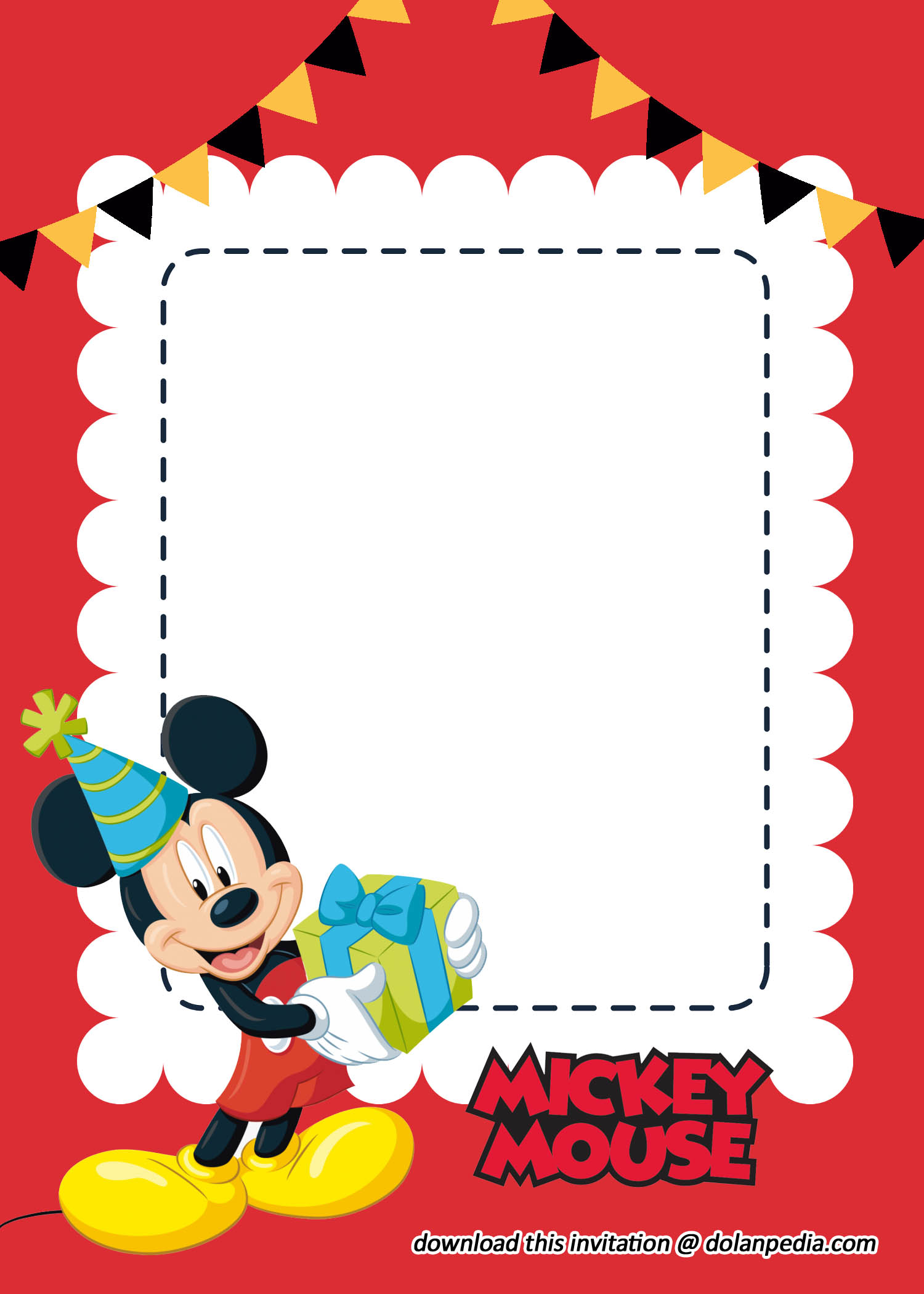 Free Printable Mickey Mouse Invitation Templates Dolanpedia