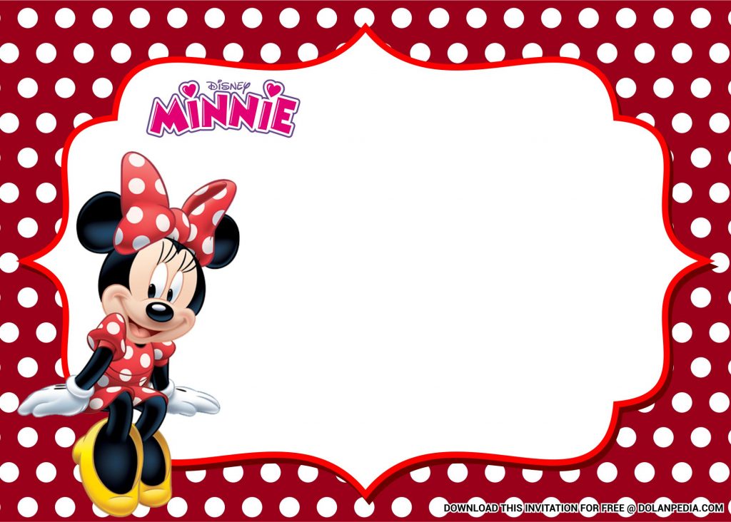 (FREE Printable) Adorable Minnie Mouse Baby Shower Invitation