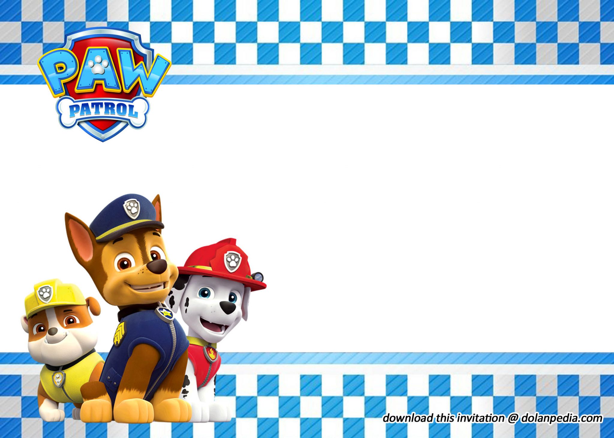 Template Paw Patrol