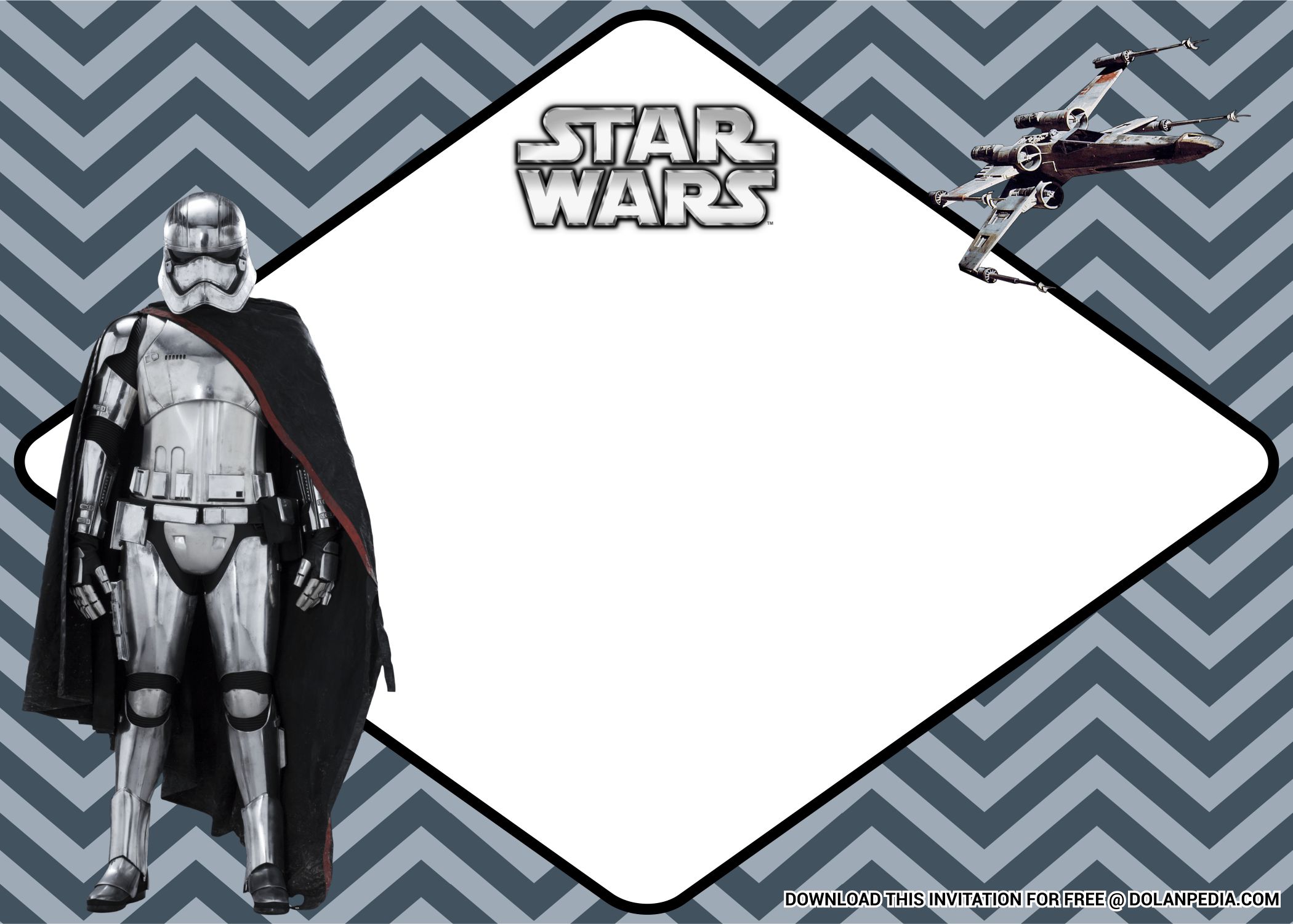 Star Wars Birthday Invitation Template