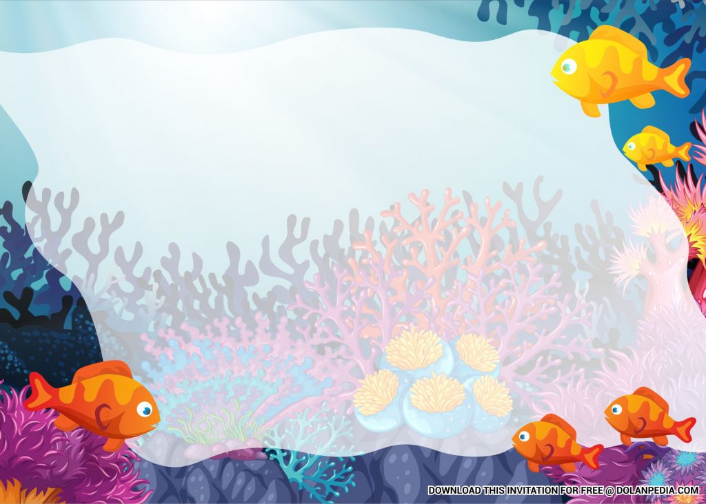 (FREE Printable) Under The Sea Birthday Invitation Templates Dolanpedia