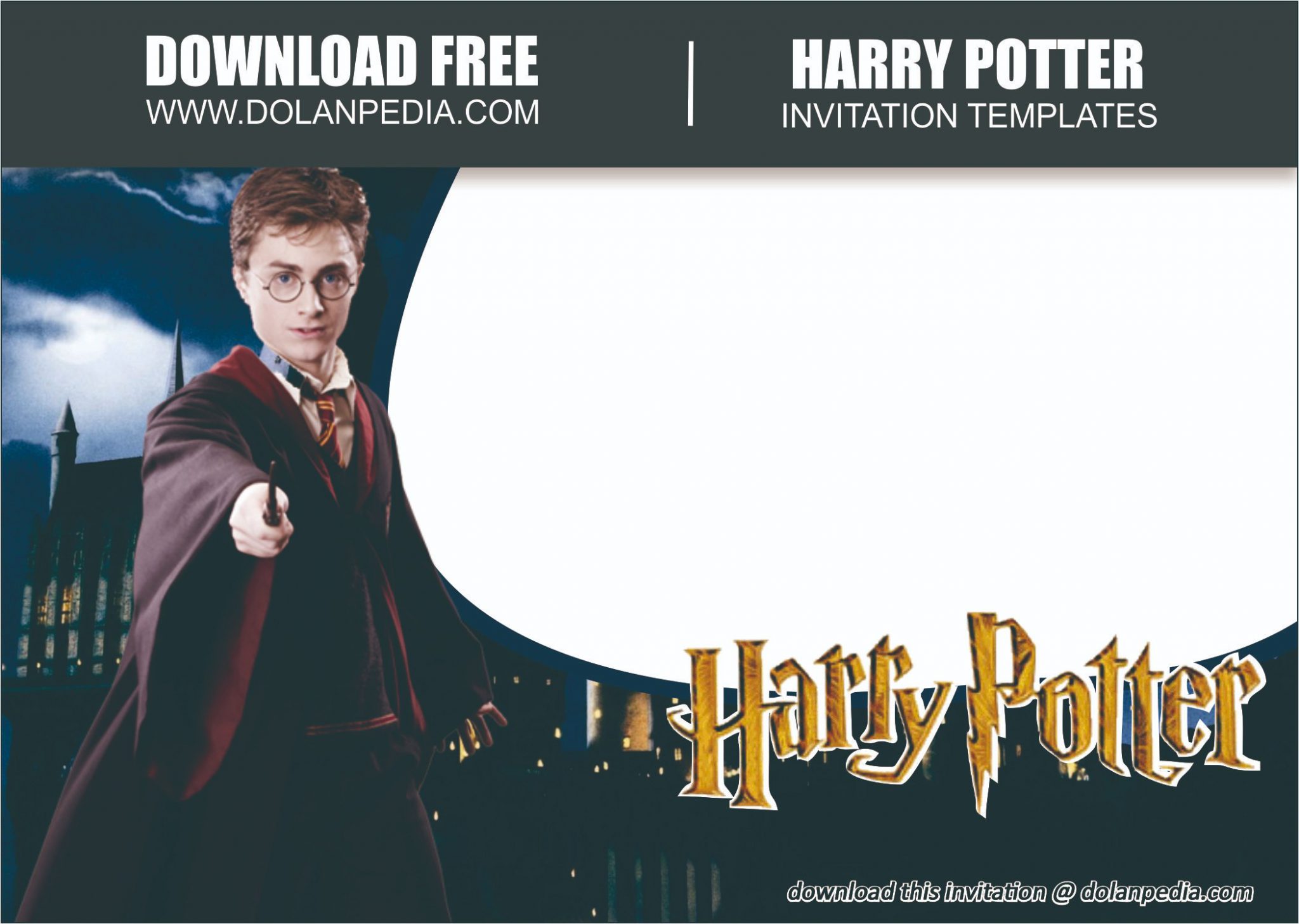 Free Harry Potter Invitation Template