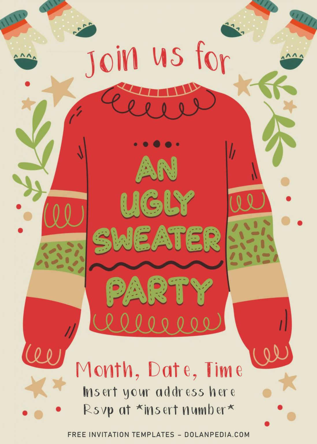 free-christmas-ugly-sweater-drive-by-birthday-party-invitation