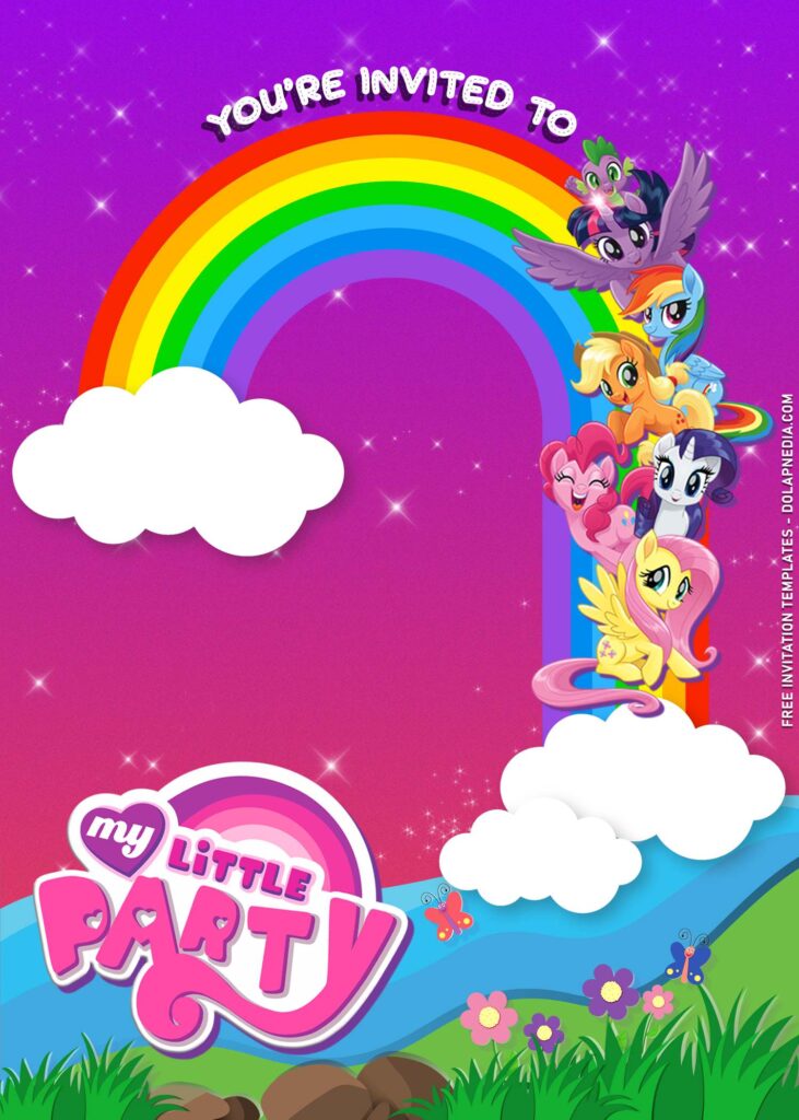9+ My Little Pony Birthday Invitation Templates with Rainbow Dash