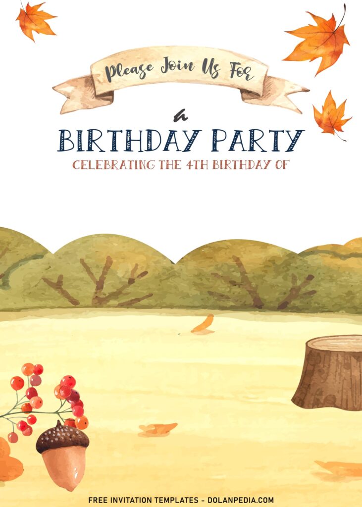 8+ Beautiful Watercolor Safari Animals Birthday Invitation Templates