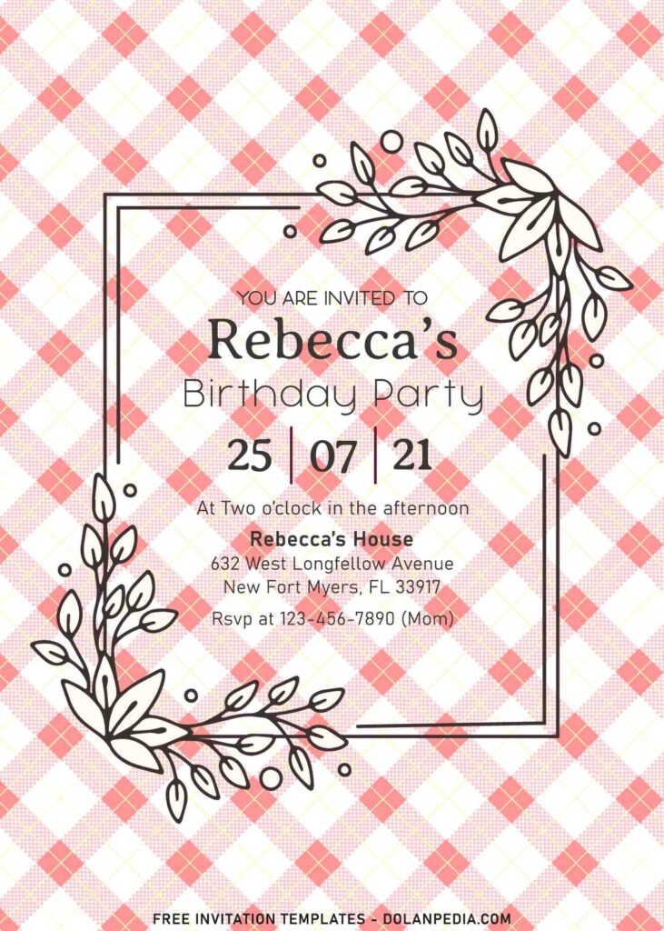 8+ Simple Floral Picnic Party Invitation Templates Perfect For Autumn