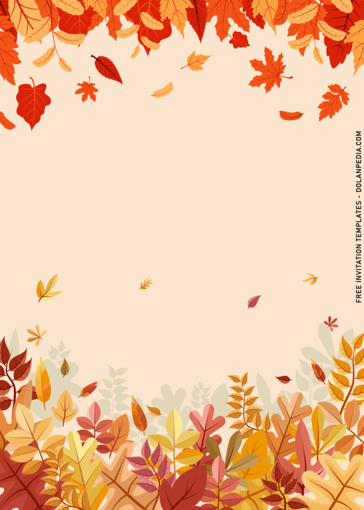 10+ Watercolor Maple And Ash leaves Fall Birthday Invitation Templates