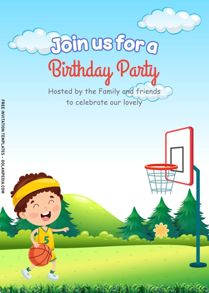 11+ Endearing Kids Playground Birthday Invitation Templates with kids play basket