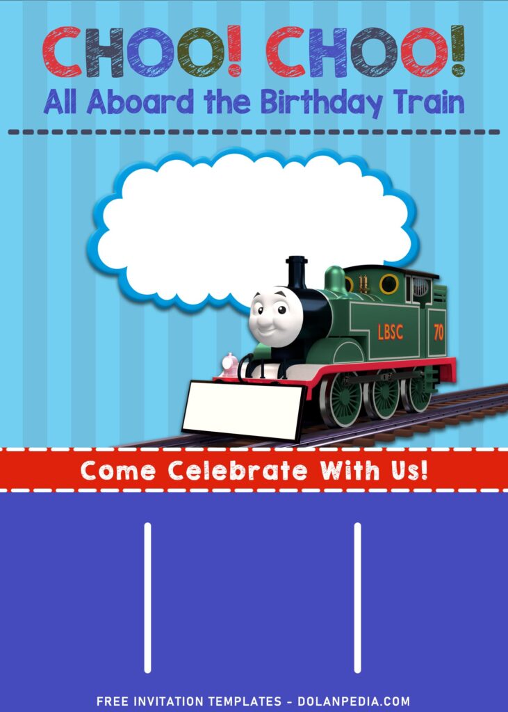 10+ Funny Thomas The Train And Friends Birthday Invitation Templates with Henry
